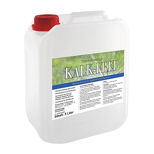 GREEN24 Entkalker Anti-Kalk XXL 5 Liter - kalkfreies und weiches Wasser für Pflanzen, Aquarien und Brunnen für 400-500 Liter kalkfreies Wasser - Tropenwald (5 Liter) von GREEN24