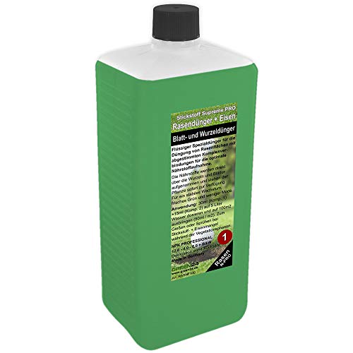 GREEN24 Rasen-Dünger Stickstoff Nachfüllpack XL 1 Liter für Rasen-Dünger Set Rasendünger flüssig für perfekten Rasen (Nachfüllpackung Stickstoff XL 1 Liter) von GREEN24