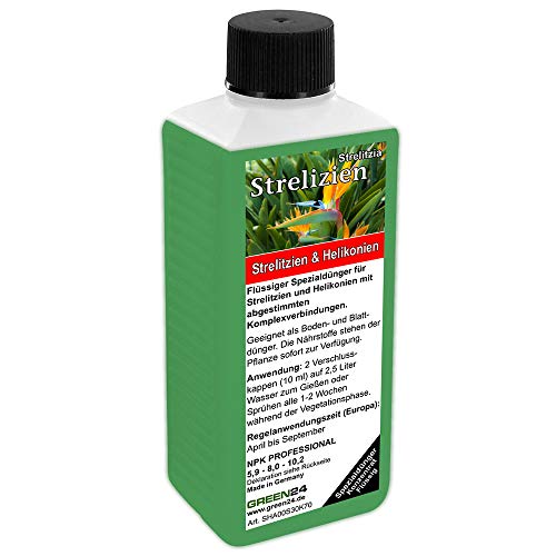 GREEN24 Strelitzien Dünger Helikonien düngen, Premium Flüssigdünger aus der Profi Linie von GREEN24