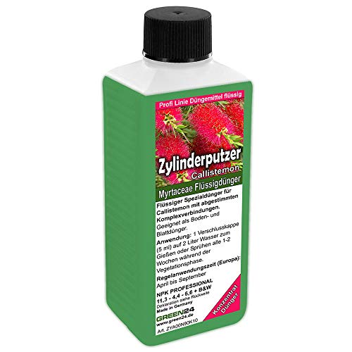GREEN24 Zylinderputzer Callistemon Dünger NPK düngen, Premium Flüssigdünger aus der Profi Linie von GREEN24