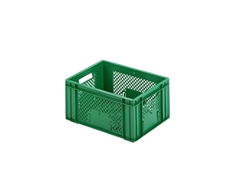 GREEN24 Gemüsekiste, Obstkiste, Kunststoffkiste, Kunststoffkorb 400 x 300 x 193 mm - zur Lagerung / Trocknung von Obst, Gemüse, Nüssen aus lebensmittelechtem HDPE - Farbe grün GREEN24 Gemüsekiste, Obstkiste, Kunststoffkiste, Kunststoffkorb 400 x 300 x 193 mm - zur Lagerung / Trocknung von Obst, Gemüse, Nüssen aus lebensmittelechtem HDPE - Farbe grün von GREEN24