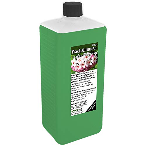 Hoya Dünger XL 1 Liter Wachsblumen düngen Porzellanblumen Flüssigdünger NPK Volldünger von GREEN24
