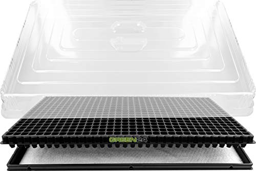 GREEN24 Hydroponik 576 Zimmergewächshaus XL mit automatischer Bewässerung Anzucht-Haus Profi Zimmer Gewächshaus von GREEN24