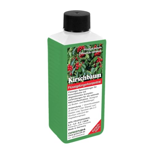 Kirschbaum-Dünger – Süß- und Sauerkirschen NPK Flüssigdünger Prunus avium und Prunus cerasus 250 ml Kirschbaum-Dünger – Süß- und Sauerkirschen NPK Flüssigdünger Prunus avium und Prunus cerasus 250 ml von GREEN24