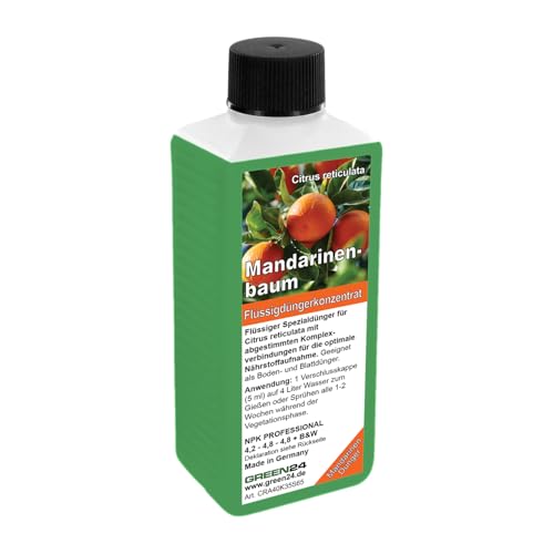 Mandarinenbaum-Dünger – Citrus reticulata Mandarienen Flüssigdünger für üppiges Wachstum und Früchte 250 ml von GREEN24