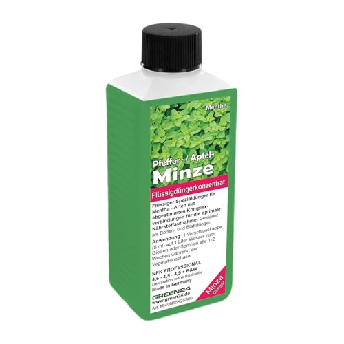 Minze-Dünger - Mentha Flüssigdünger für Minze, Pfefferminze, Apfelminze - 250 ml Minze-Dünger - Mentha Flüssigdünger für Minze, Pfefferminze, Apfelminze - 250 ml von GREEN24