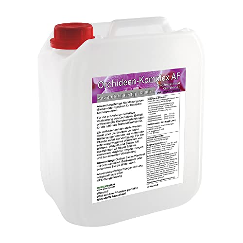 Orchideen Dünger Komplex AF 5 Ltr. Anwendungsfertig/Kalkfrei Profi Linie zum Sprühen und Gießen (Orchideen-Komplex) von GREEN24