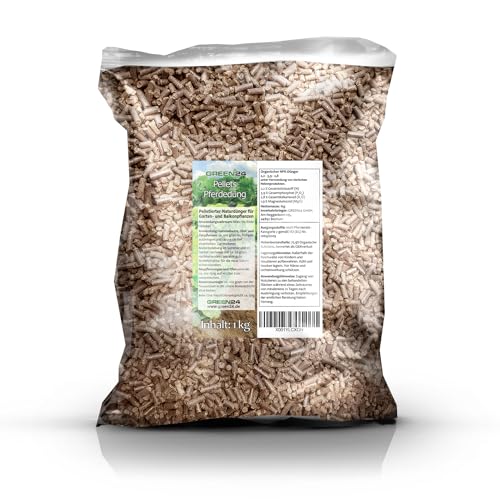 Premium Naturdünger Pellets 1 kg für Gemüse, Obst, Garten- und Balkonpflanzen, Pferdedung geruchsarm von GREEN24