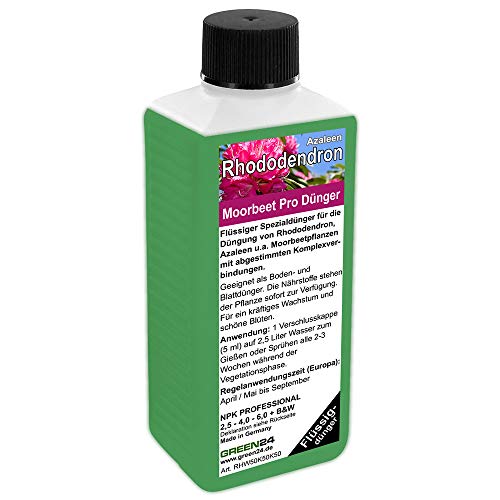 Rhododendron Dünger Azaleen düngen, Premium Flüssigdünger aus der Profi Linie von GREEN24