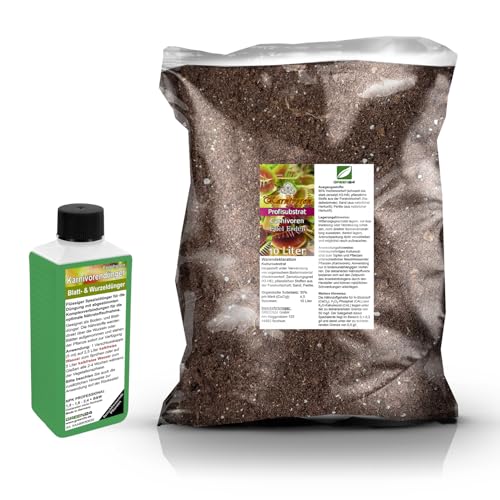 Umtopf - Set für Karnivoren, fleischfressende Pflanzen, Carnivoren - bestehend aus 10 Liter Spezial - Substrat und darauf abgestimmten Flüssigdünger NPK Volldünger (für Karnivoren) von GREEN24