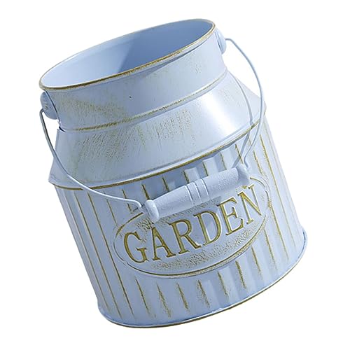 GREENADSCAPE Eisenfass Für Garten Retro-eiseneimer Als Pflanzbehälter Eimerschmuck Für Heimdekoration von GREENADSCAPE