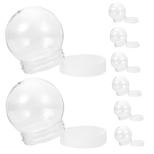 GREENADSCAPE 10pcs Schneekugel Kunststoff Globen Leere Für Handwerk Machen Weihnachten Dekorationen GREENADSCAPE 10pcs Schneekugel Kunststoff Globen Leere Für Handwerk Machen Weihnachten Dekorationen von GREENADSCAPE