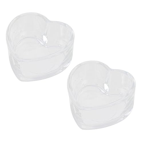 GREENADSCAPE 2 Stücke Glas Hamsterfutternapf Nicht-Basis Sicherer Und Robuster Kleiner Futternapf Für Hamster Chinchilla Ratte von GREENADSCAPE