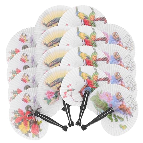 GREENADSCAPE Eleganter Faltfächer Aus Papier 20 Stück Dekorative Handfächer Für Die Inneneinrichtung GREENADSCAPE Eleganter Faltfächer Aus Papier 20 Stück Dekorative Handfächer Für Die Inneneinrichtung von GREENADSCAPE