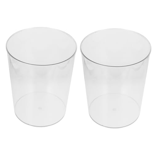GREENADSCAPE 2st Transparenter Vorratseimer Müllcontainer Blumeneimer Für Schnittblumen Mülleimer Leeren Kleiner Papierkorb Weinkühler-eimer Blumenkübel Aufwachen Recycling Kann Das Haustier von GREENADSCAPE