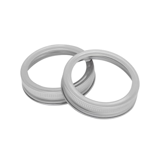 GREENADSCAPE 5 Stück 70 Mm Metall-schraubringe Für Einmachgläser Glasdeckelbänder Ersatzringe Aus Eisen Waschbar Und Sterilisierbar von GREENADSCAPE