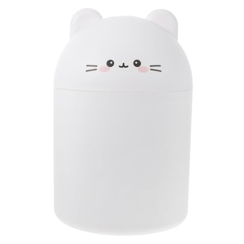 GREENADSCAPE Mülleimer Cartoon Bär Stil Haushaltsmülleimer Schreibtischmülleimer Bunter Abfallbehälter Mini Mülltonne Für Zimmer von GREENADSCAPE