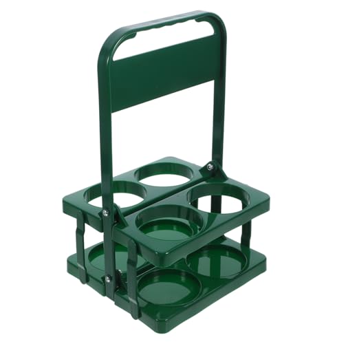 GREENADSCAPE Faltbarer Bierträger mit Handgriff Wiederverwendbarer Flaschenhalter für Bierflaschen und Weinflaschen Tragbares Gestell für Ihre Bar Grün Langlebig und Multifunktional von GREENADSCAPE