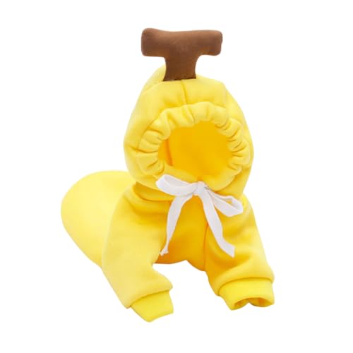GREENADSCAPE Hundekleidung Warm Herbst Welpen Kleidung Hund Kostüm Stilvoll Obst Muster Polyestermaterial Hält Haustier Tragegefühl Bezaubernd Aussehen von GREENADSCAPE