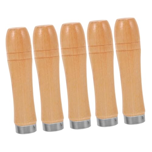 GREENADSCAPE 5stücke Ergonomischer Holzgriff Für Kochgeschirr Teiliges Hitzebeständig rutschfest Für Pfannen Und Töpfe Schützt Vor Verbrennungen Aus Strapazierfähigem Holz Gefertigt von GREENADSCAPE