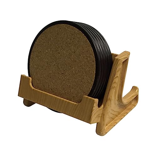 GREENADSCAPE Untersetzerhalter Aus Holz Heimdekoration Telefonhalterständer Handyständer Handyhalter Mit Löchern Handy-ständerhalter Zuhause+ Tassenmattenhalter Tasse Mattenständer von GREENADSCAPE