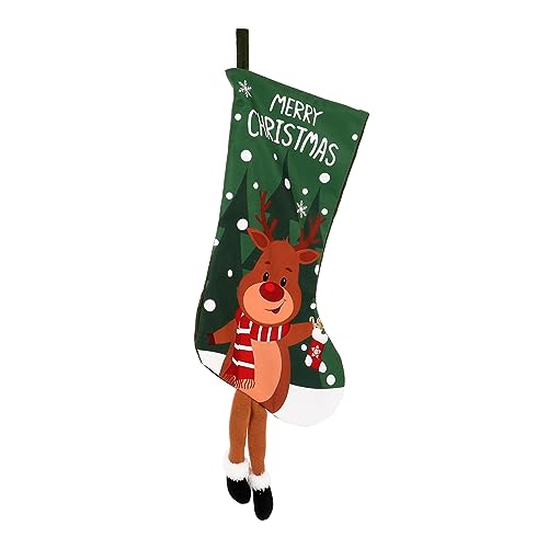 GREENADSCAPE Weihnachtliche Dekoration Weihnachtssocke Für Süßes Design Für Weihnachtsbaum Kamin Oder Fenster Leicht Und Handlich Für Familie GREENADSCAPE Weihnachtliche Dekoration Weihnachtssocke Für Süßes Design Für Weihnachtsbaum Kamin Oder Fenster Leicht Und Handlich Für Familie von GREENADSCAPE