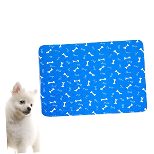 GREENADSCAPE pet pinkelmatte Welpen Pads Wiederverwendbare PIPI-Pads für Hunde kleine Pads Windelhalter Urinabweisende Matte für Haustiere Pads für Haustiere Hunde-PIPI-Pads Blue von GREENADSCAPE
