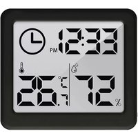 Thermometer/Hygrometer mit Uhrfunktion, Grün, Blau, Schwarz, GB384B Thermometer/Hygrometer mit Uhrfunktion, Grün, Blau, Schwarz, GB384B von GREENBLUE