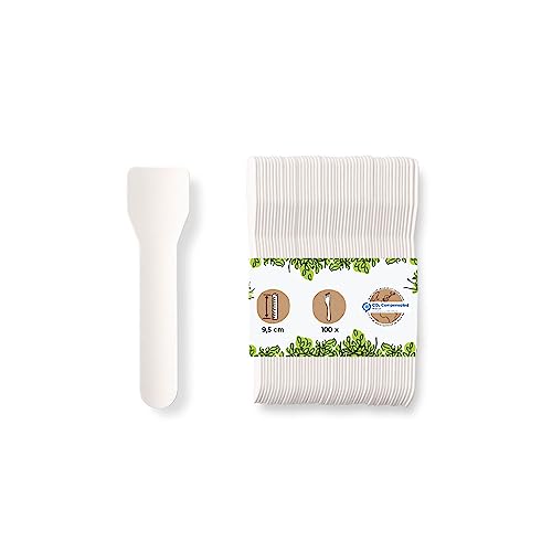 GREENBOX 100 Umweltfreundlicher Eisportionierer I Eisstiele Papier weiß I Biologisch abbaubare Eislöffel I Papierlöffel einweg I Nachhaltige Eislöffel portionierer I Klimaneutrale Eiscreme Löffel GREENBOX 100 Umweltfreundlicher Eisportionierer I Eisstiele Papier weiß I Biologisch abbaubare Eislöffel I Papierlöffel einweg I Nachhaltige Eislöffel portionierer I Klimaneutrale Eiscreme Löffel von GREENBOX