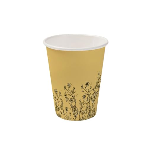 GREENBOX 50 Stück 200 ml / 8 oz Pappbecher bedruckt Wildblumen Ø 80 mm| umweltfreundlich, recycelbar & sommerlich | Kaffeebecher to go GREENBOX 50 Stück 200 ml / 8 oz Pappbecher bedruckt Wildblumen Ø 80 mm| umweltfreundlich, recycelbar & sommerlich | Kaffeebecher to go von GREENBOX