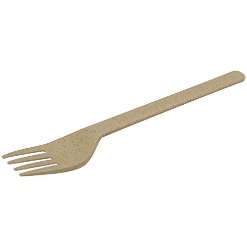 GREENBOX Bio Mehrweg-Besteck Stabil Plastik-Besteck Gabel I Kompostierbares Besteck Bio-Kunststoff PLA & Holzmehl Mehrweg Besteck biologisch abbaubar I 60x Bio Besteck Mehrweg-Gabel Plastik von GREENBOX