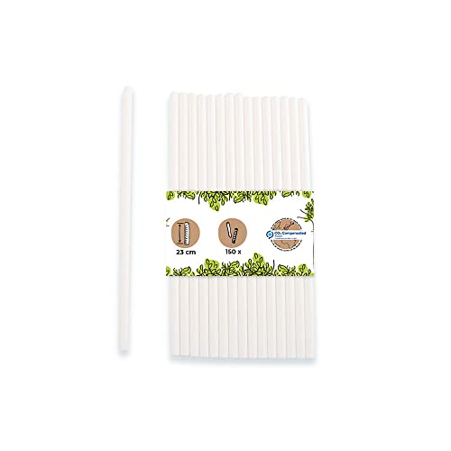 GREENBOX Jumbo Papier Trinkhalme 23cm Strohhalm 8mm Ø I Trinkhalm biologisch abbaubar I weisse Strohhalme umweltfreundlich I Party Trinkhalme für Smoothies I Papierstrohhalme 150 Stück GREENBOX Jumbo Papier Trinkhalme 23cm Strohhalm 8mm Ø I Trinkhalm biologisch abbaubar I weisse Strohhalme umweltfreundlich I Party Trinkhalme für Smoothies I Papierstrohhalme 150 Stück von GREENBOX