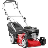Benzin-Rasenmäher, 139cc 5PS, 4-Takt-OHV-Motor, selbstfahrend, 410mm 17' zweischneidiges Stahlmesser, einstellbare Schnitthöhe und 45L Korbvolumen von GREENCUT