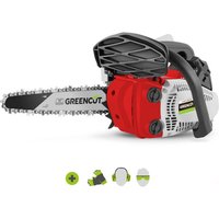 Kettensäge GS250X-CARVING 2-Takt-Benzinmotor 25cc 1,4hp, 10 Sägeblatt, 42 Zähne, ergonomischer Führungsholm und Schultergurt Greencut von GREENCUT