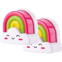 2 Pack Verstellbare Wandnacht led für Kinder 'Rainbow' von GREENICE