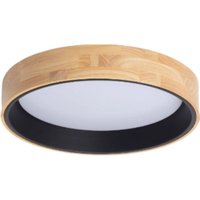 Dekorative LED-Deckenleuchte, 36 W, CCT 3000–6000ºK (Einstellbar Lichtton), Fernbedienung, schwarzes Finish von GREENICE