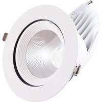 Greenice - LED-Downlight-Strahler 35W 5250Lm 2700ºK Rund verstellbar 40.000H [HO-COB-C-OR-35W-WW] von GREENICE