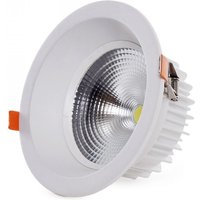 Greenice - LED-Rundstrahler für Downlight, 24 w, 2.400 lm, 6.000 °k, blendfrei, UGR19, 40.000 Std. [HO-DL-AD-COB-24W-CW] von GREENICE