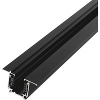 Greenice - Dreiphasen-Stromschiene, schwarze LED-Strahler, 2 m, zum Einbetten [HO-LM3220-EM] von GREENICE