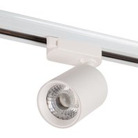 Einphasen-Schienenstrahler 10W COB, einstellbar, flimmerfrei, Weiß 4000ºK [1916-TL-10W-MW] von GREENICE