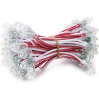 Greenice - Pixel-LED 0,1 w 2 lm 9 mm 5 v Epistar (String 50 Einheiten) Rosa 50.000 Std. [DE-PIX-9-P] von GREENICE