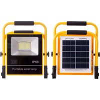 Solar LED Floodlight 30W 6500K Tafel: 6V/9W Battery: 3.2V/8000MaH Remote Control [HO-SolarFL-30W-05] von GREENICE