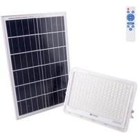 Greenice - Solar led Floodlight 300W 6500K Tafel: 6V/25W Battery: 3.2V/20000MaH Remote Control [HO-SolarFL-300W-02] - kaltes Weiß von GREENICE