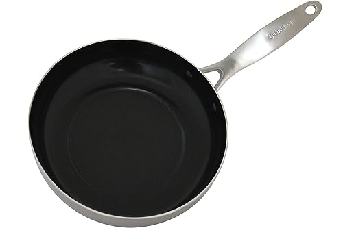 GreenPan Edelstahl Bratpfanne Geneva Ø 20 cm Antihaftbeschichtung Ofenfest von GreenPan