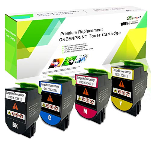 GREENPRINT 4 Farben Kompatible Tonerkartuschen CS310 CS410 CS510 Hohe Kapazität 4000 Seiten BK, 3000 Seiten CMY für Lexmark-Drucker CS310dn CS310n CS310dn CS410n CS410dn CS410dtn CS510de CS510dte GREENPRINT 4 Farben Kompatible Tonerkartuschen CS310 CS410 CS510 Hohe Kapazität 4000 Seiten BK, 3000 Seiten CMY für Lexmark-Drucker CS310dn CS310n CS310dn CS410n CS410dn CS410dtn CS510de CS510dte von GREENPRINT