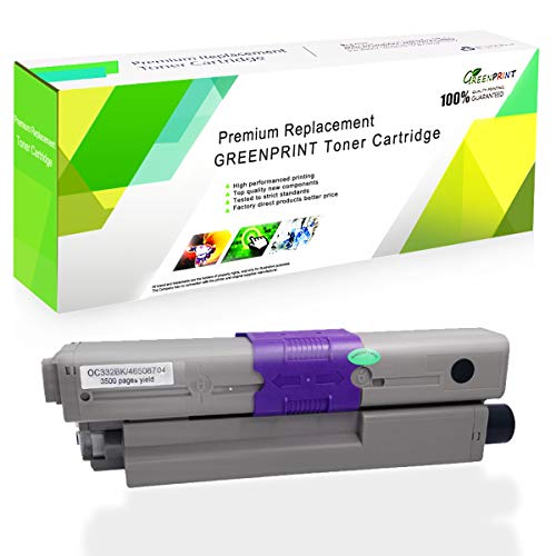 GREENPRINT Kompatible Tonerkartusche C332 MC363 Schwarz 3500 Seiten für Schwarz für Oki Okidata Farblaserdrucker C332dn MC363dn C332dnw MC363dnw von GREENPRINT