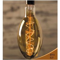 Vintage Lampe Edison E27 BT55 40W Glühbirne, Filamente 2 von GREENSENSATION