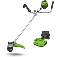40cm 60V Brushless Motorsense - 4.0 Ah Akku - Ladegerät - GD60BCBK4 - Greenworks von GREENWORKS
