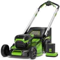 GREENWORKS 60V Brushless gezogener Rasenmäher - 51cm Schnitt - 1 Batterie 4.0 Ah - 1 Ladegerät - GD60LM51SPK4 GREENWORKS 60V Brushless gezogener Rasenmäher - 51cm Schnitt - 1 Batterie 4.0 Ah - 1 Ladegerät - GD60LM51SPK4 von GREENWORKS