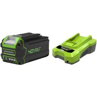 Pack GREENWORKS 40V - 1 Akku 4,0Ah Lithium-Ion - 1 Ladegerät Pack GREENWORKS 40V - 1 Akku 4,0Ah Lithium-Ion - 1 Ladegerät von GREENWORKS